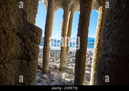 Unusual natural landscapes- The Crowley Lake Columns in California, USA. Stock Photo