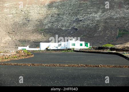 old farmouse in Lanzarote Stock Photo