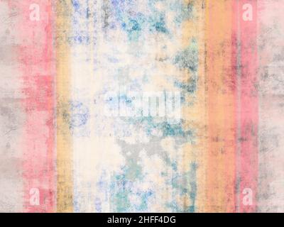 Handmade multilayered stainy background made with various painting media Stock Photo