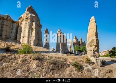 Love valley in Goreme national park. Cappadocia, Turkey Stock Photo