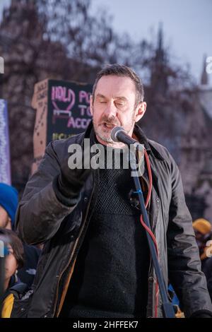 Protesters across mutiple UK based protest group joined together to march through the streets of London to protest aganist the high opposed PCSC Bill Stock Photo