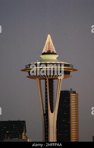 Seattle, WA Sites and Landmarks, Space Needle Stock Photo