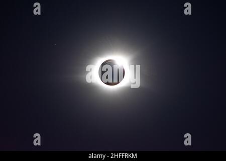 2017 Total Solar Eclipse Stock Photo