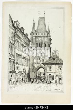 Prague, 1833. Stock Photo
