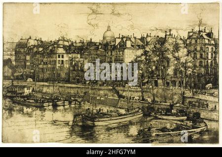 Quai des Grands Augustine, Paris, 1906. Stock Photo