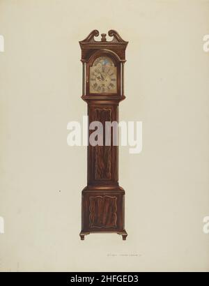 Duncan Beard Grandfather Clock, c. 1939. Stock Photo