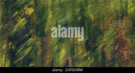 Trendy brown and green marble texture. Oil painting. Abstract rainbow watercolor background. Fluid art pattern. Smooth vector illustration for web Stock Vector