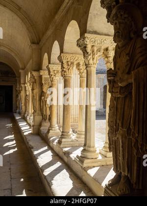 St. Trophime cloister, Arles Stock Photo
