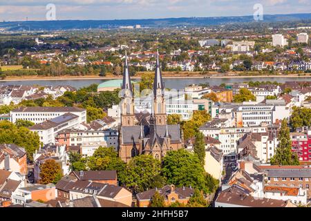 aerial of Bonn, the former capital of Germany Stock Photo