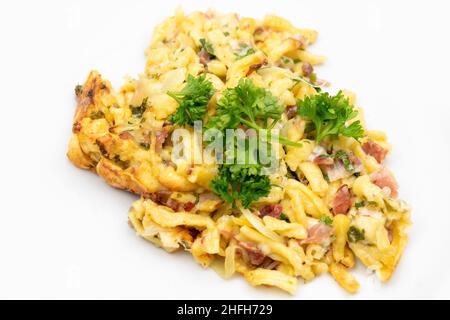 cheese spaetzle Stock Photo