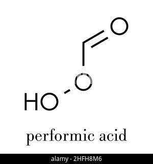 Performic acid (PFA) disinfectant molecule. Used as disinfectant and ...