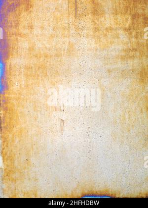 Water droplets on the textured background of stained glass Stock Photo