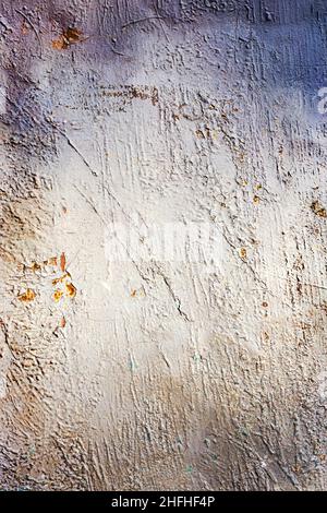 Texture background steel surface rust and paint traces. Vignette. Stock Photo