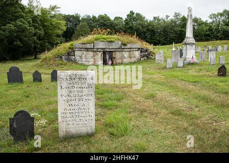 The Center Cemetery in New Salem, Massachusetts Stock Photo