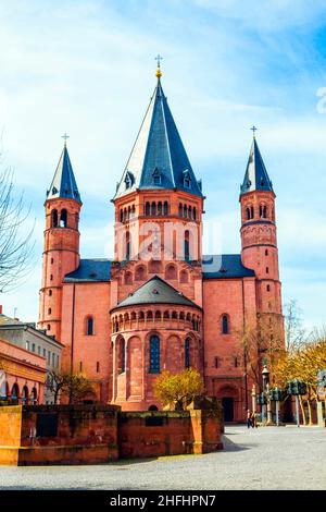 beautiful dome in Mainz Stock Photo