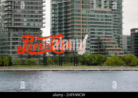Pepsi Cola Sign NYC Stock Photo
