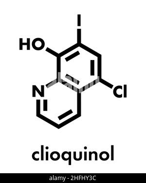 Clioquinol (iodochlorhydroxyquin) antifungal and antiprotozoal drug ...