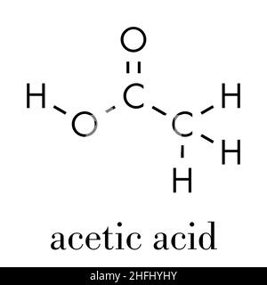 Acetic acid molecule. Vinegar is an aqueous solution of acetic acid ...