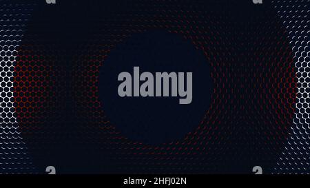 A metal mesh with colorful round holes like a rotating background. Colourful aluminium hole pattern texture. Colorful Metallic grid motion background Stock Photo