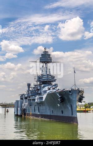 The Famous Dreadnought Battleship Texas Stock Photo