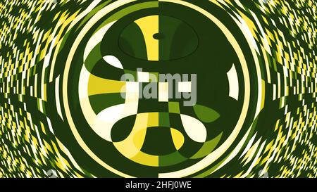 Colorful Kaleidoscopic Video Background Loop. Colorful kaleidoscopic patterns quickly change shape. Organic Low Poly Patterns. Complex geometries flow Stock Photo