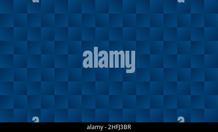 Blue Webpage or Business Presentation Checkered Background with Copyspace. HD 16x9 Wide Screen Cheqered Vector Pattern.  Stock Vector