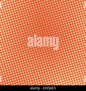Pop art colorful comics book magazine cover. Polka dots brown background. Cartoon funny dotted retro pattern. Vector halftone illustration. Template Stock Vector
