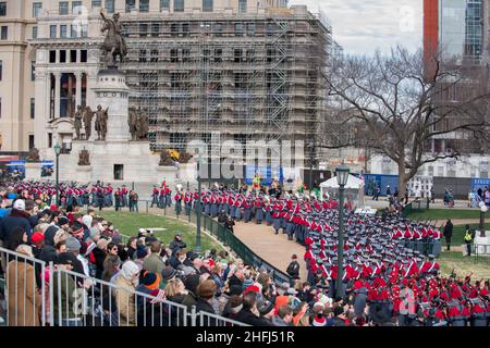 January 15, 2022. Virginia Governor Glenn Youngkin inaugural ceremony at Virginia State Capitol. Richmond VA, USA Stock Photo