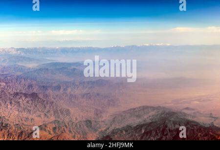 The Baba Mountain range of the Hindu Kush between Kabul and Kandahar in Afghanistan Stock Photo