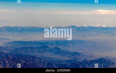 The Baba Mountain range of the Hindu Kush between Kabul and Kandahar in Afghanistan Stock Photo