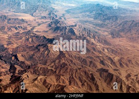 The Baba Mountain range of the Hindu Kush between Kabul and Kandahar in Afghanistan Stock Photo