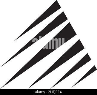 Triangle icon logo design inspiration vector template Stock Vector