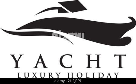 Yacht logo icon design inspiration vector template Stock Vector