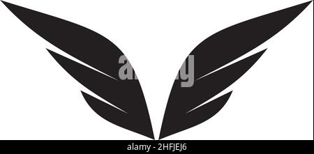 Wings logo design inspiration vector template with isolated background Stock Vector
