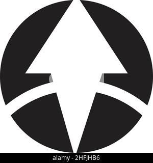 Upload icon logo design inspiration vector template Stock Vector