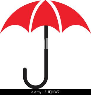 Umbrella logo design inspiration vector template Stock Vector