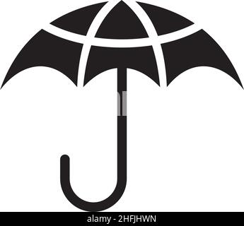 Umbrella icon logo design vector template Stock Vector