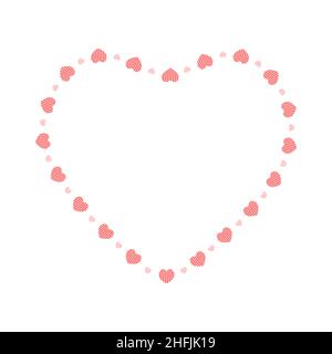 Pink Heart Shaped Frame Transparent Clipart​