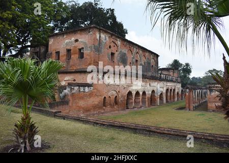 The Treasury House the British Residency built by Nawab Asaf Ud-Daulah completed by Nawab Saadat Ali Khan in late 1700s, Lucknow, Uttar Pradesh, India Stock Photo