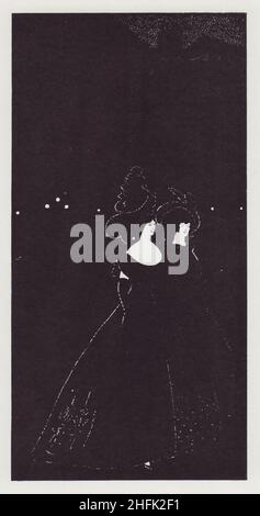Les Passades, 1894. Two women in evening dress. 'From the Winter Number of Today...a companion drawing to Night Piece in Vol. I of The Yellow Book'. Published in &quot;The Best of Beardsley&quot; edited by R. A. Walker, [The Bodley Head, London, 1948] Stock Photo