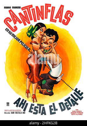 AHI ESTA EL DETALLE Cantinflas On Spanish Poster Art Stock Photo Alamy