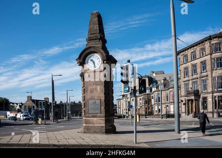 The war memorial of Heart of Midlothian Football Club in Edinburgh Stock Photo