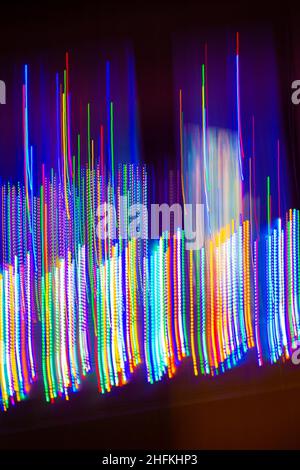 Moving color patterns Stock Photo