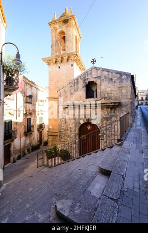 Church of San Michele Arcangelo Modica Sicily Italy Stock Photo