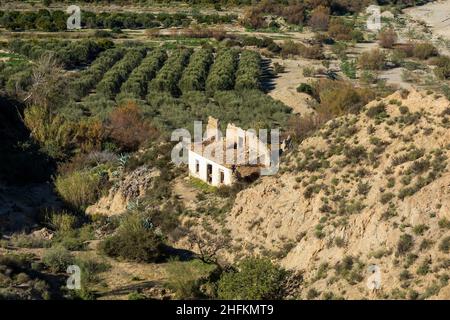 Abandoned House, Rural Almanzora Valley Andalusia Spain Stock Photo