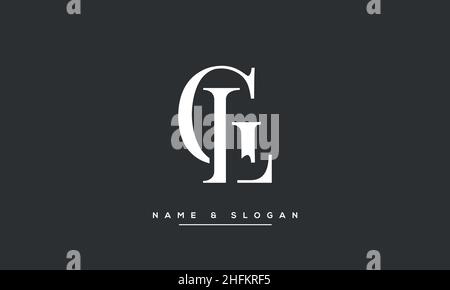 Modern abstract letter LG, GL luxury logo design. Minimal LG, GL initial based icon vector Stock Vector
