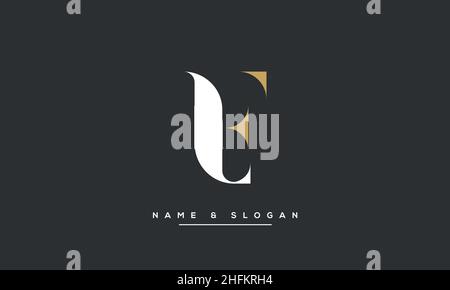Modern abstract letter LF, FL logo design. Minimal LF, FL initial based icon vector Stock Vector