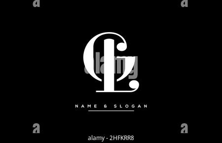 Modern abstract letter LG, GL luxury logo design. Minimal LG, GL initial based icon vector Stock Vector