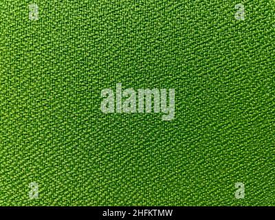 Green rough fabric close-up Stock Photo