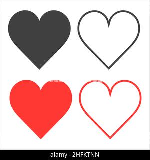 heart line icon, outline and solid vector love logo, linear pictogram isolated on white, pixel perfect illustration. Stock Vector